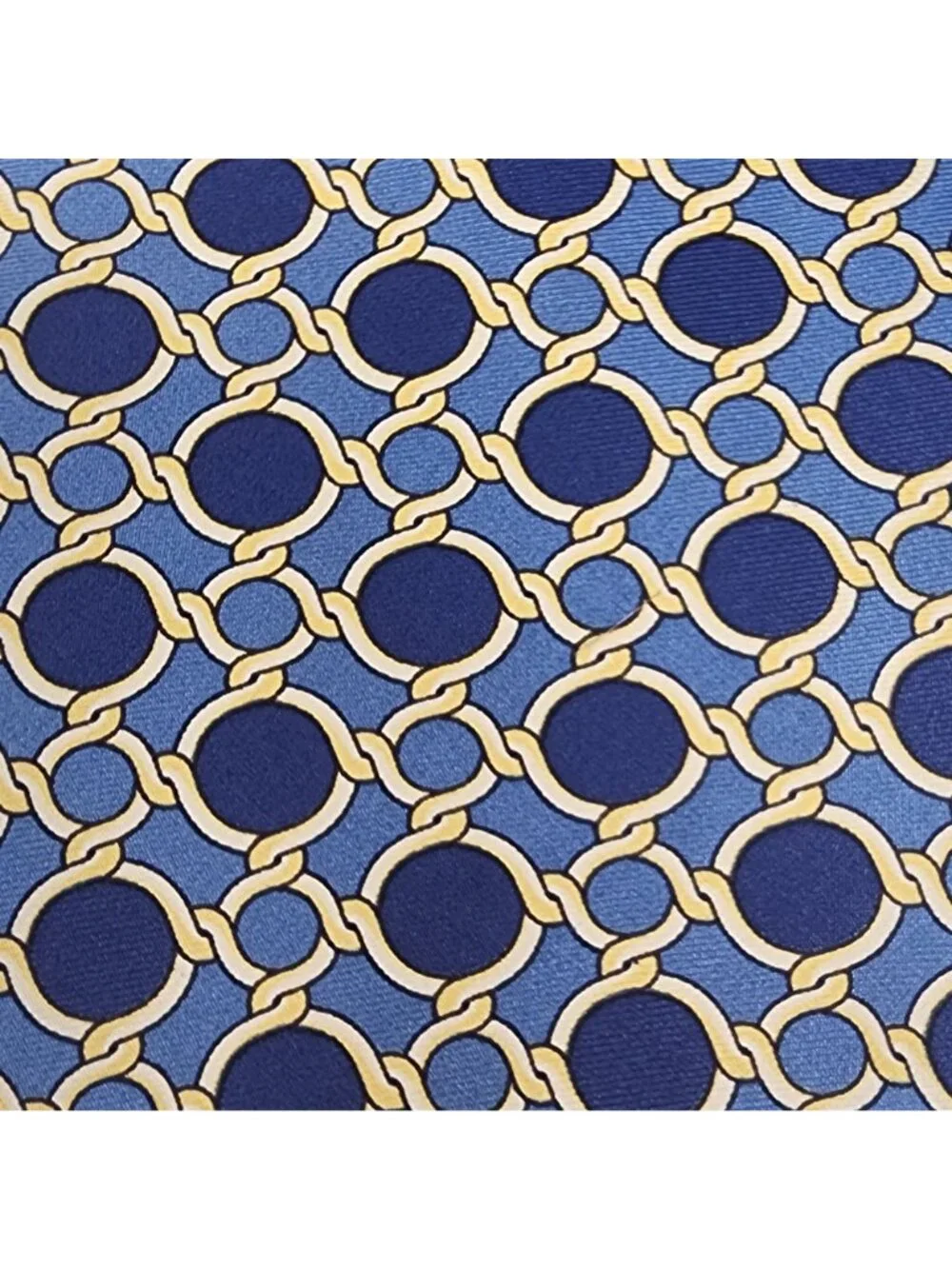 Paolo Gucci Design Blue Chainlink Men's Necktie